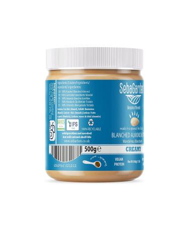 Almondmus White Almond Muscle - Seba Garden Blanched Almond Butter 3kg | Salt-Free Unsweetened Gluten-Free Vegan Paleo (6 Pack) - Buy Online on GoSupps.com