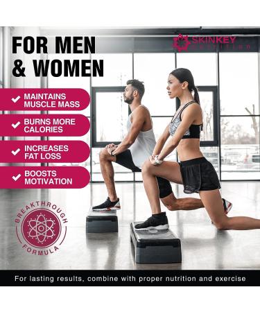 SKINKEY Nutrition Weight Loss Pills for Women - Fat Burner Diet Made in USA - Appetite Suppressant with Garcinia Cambogia & Green Tea - 60 Capsules, Black - Fast-Acting Formula - Buy Online on GoSupps.com