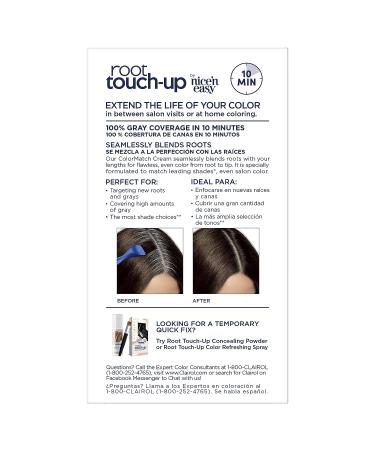 Clairol Root Touch-Up Dark Ash Brown Hair Dye - 1.1 Fl Oz (Pack of 1) - Buy Online on GoSupps.com