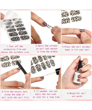 Cute Style Nail Polish Strips - 680 Pieces Full Wraps Nail Stickers for DIY Nail Decoration | Self-Adhesive Decals with Nail Files for Women & Girls - Buy Online on GoSupps.com