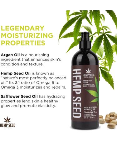 Hemp Seed Lotion Corps et Mains Naked in the Woods - 473 mL - Hydrate et Apaise la Peau S che - Huiles de Chanvre et Argan - Vegan Non Test e sur les Animaux - Buy Online on GoSupps.com