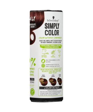 Schwarzkopf Simply Color Hair Color 4.68 Chocolate Cherry - Vibrant and Long-Lasting Dye - Buy Online on GoSupps.com