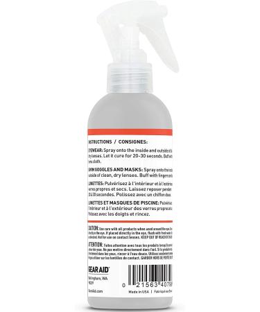 Gear AID Anti-Fog Spray and Cleaner for Goggles  Masks and Glasses 4 Fl Oz - Buy Online on GoSupps.com