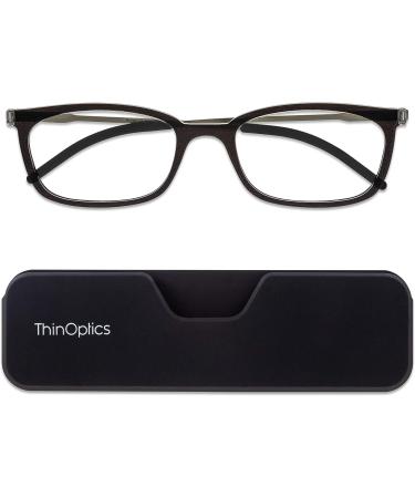 Buy ThinOptics Ultra-Thin Reading Glasses for Men & Women | Lightweight Black Reading Glasses with Magnetic Case - International Shipping Available - Buy Online on GoSupps.com
