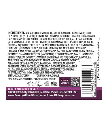 Beauty Without Cruelty Creamy Eye Make-up Remover - 4 fl. oz - Buy Online on GoSupps.com