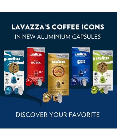 Lavazza Crema E Gusto Medium Roast Coffee Capsules Compatible with Nespresso Original Machines creamy coffee chocolate hints wood and spice aftertaste (10 Count) Pack of 1 - ( Packaging May Vary ) Crema e Gusto 10 count (Pack of 1) - Buy Online on GoSupps.com