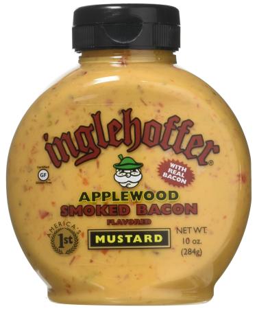 Inglehoffer Applewood Smoked Bacon Mustard, 10 Ounce Squeeze Bottle 10 Ounce (Pack of 1)
