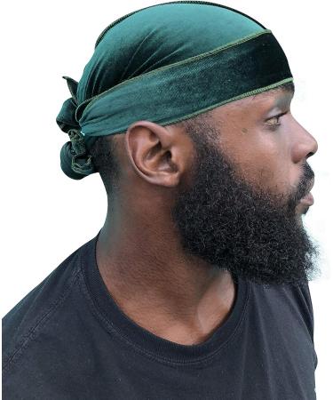 Velvet Durag - Dark Green | Designer Quality Head Wrap for 360 Waves | Durable & Stylish - Buy Online on GoSupps.com
