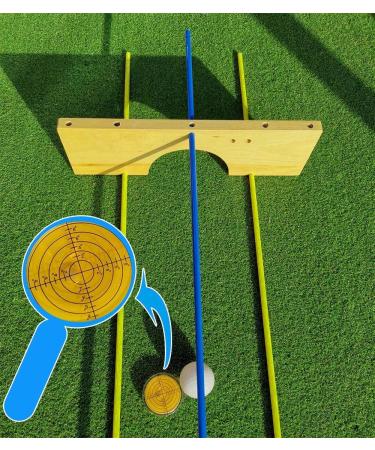 Level Angle High Precision Golf Ball Marker - Green Reader Golf Putting Aid | 1.9 x 0.39 inches, Yellow - Buy Online on GoSupps.com