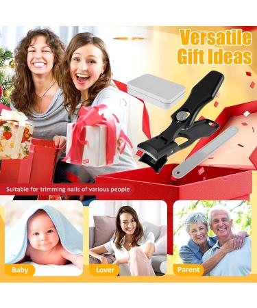 Nail Clippers for Thick Nails Wide Jaw Nail Trimmer Stainless Steel Nail Cutter with Nail Clip Storage Portable Fingernail Cutter Labor Saving Fingernail Trimmer for Women Men Adults(black) - Buy Online on GoSupps.com