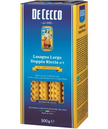 De Cecco Large Lasagna with Curly Edge No. 1 – Bag 500 g