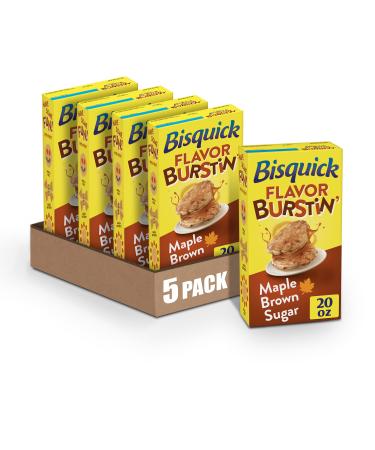 Bisquick Flavor Burstin' Maple Brown Sugar Pancake Mix, 20 oz (Pack of 5)