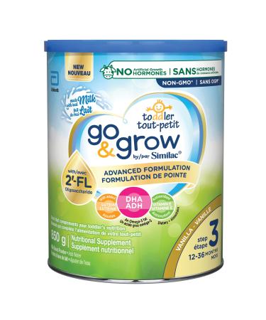 Similac Go & Grow Step 3 Toddler Drink with 2'-FL. Immune Support Innovation: 2'-FL Powder 12-36 Months Vanilla Flavour 850 grams