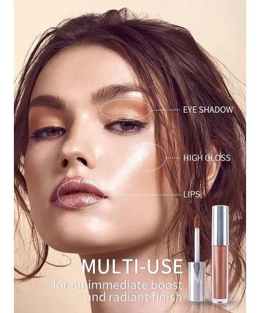 Vodisa Liquid Glitter Eyeshadow Set 06 - Long Lasting, Waterproof Shimmer Cream Eye Shadow for Brightening and Highlighting - Buy Online on GoSupps.com