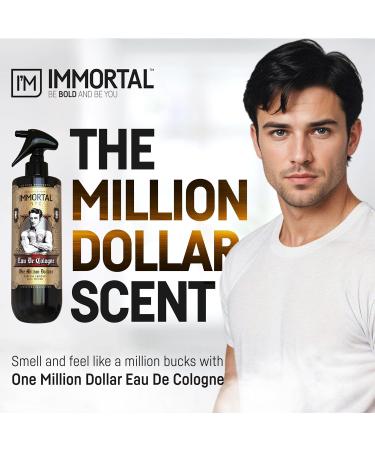 One Million Dollars Cologne 17 oz. After Shave Spray Premier Men's Cologne - Exclusive Barbers - Softens Skin - Refreshes/disinfects and Relieves Face and Skin - Moisturizing Formula After Shaving Fruity Musky - Buy Online on GoSupps.com