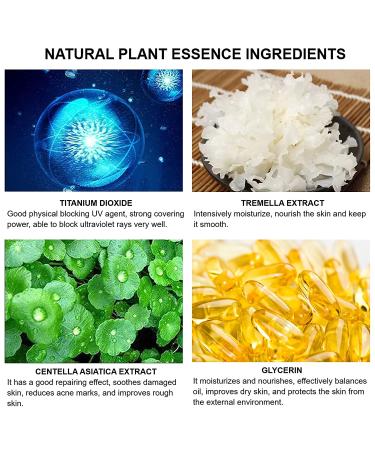 QIUFSSE Air Cushion CC Cream: Mushroom Head Foundation BB Cream for Long-Lasting, Waterproof Makeup - Natural Finish - Buy Online on GoSupps.com