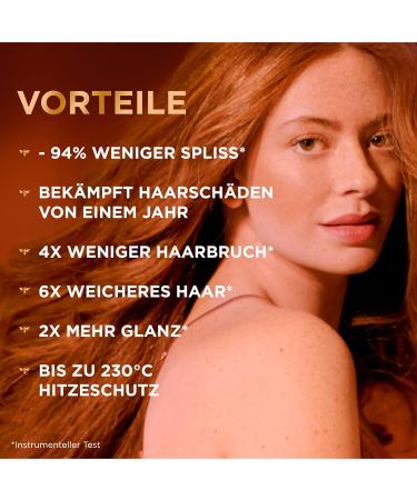 Garnier True Treasures Repairing Serum for Split & Brittle Hair | Acacia Honey | Heat Protection up to 230 C | 115 ml - Buy Online on GoSupps.com