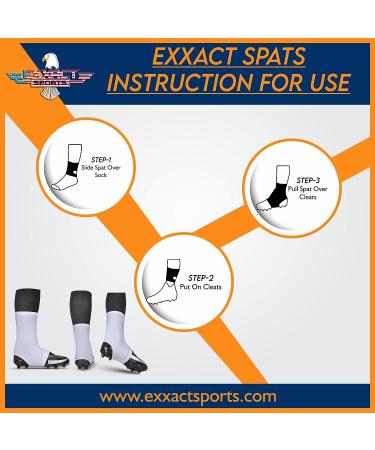 Exxact Sports White X-Large Cleat Covers for Football, Soccer, and Field Hockey - Buy Online on GoSupps.com