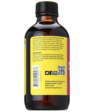 Jamaican Mango & Lime Black Castor Oil Lavender 4oz - Nourish Hair & Skin | Best International Shipping - Buy Online on GoSupps.com