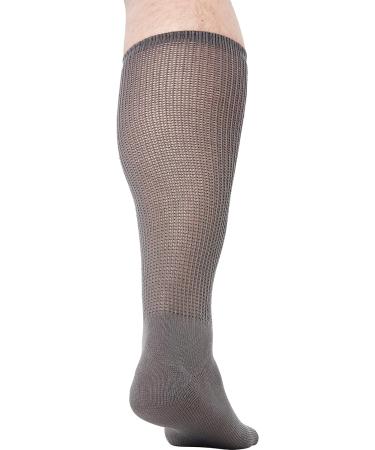 KingSize Men's Big & Tall Diabetic Crew Socks - X-Large, Heather Charcoal - Buy Online on GoSupps.com