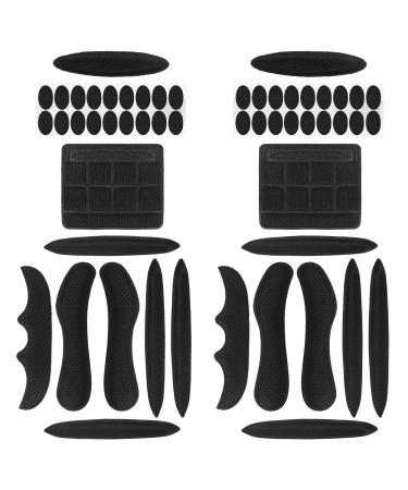 Helmet Pad Set Universal Bicycle Helmet Pads Black Foam Pads Helmet Inner Pad Accessories for Bicycle Motorcycle Helmet 2 Sets