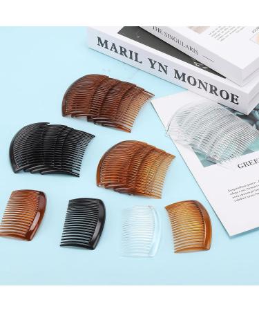 24 Pcs Plastic French Twist Hair Combs with 23 Teeth - Decorative Hair Clips for Women - Buy Online on GoSupps.com