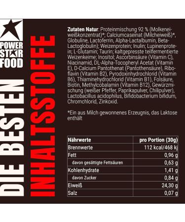 Powerstar Super Hi Pro 128 Natur - 5x1kg Multi-Component Protein Powder | 81% Protein | No Sweeteners | Ideal for Muscle Building | International Shipping - Buy Online on GoSupps.com