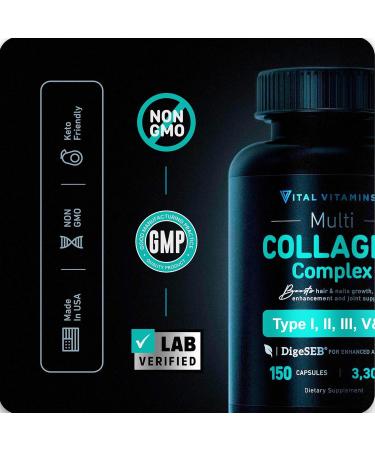 Vital Vitamins Multi Collagen Capsules + Women's Multivitamin Complex - Buy Online on GoSupps.com