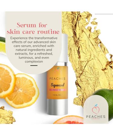Buy Squeezed Vitamin C Face Serum - Age-Defying Brightening Serum with Real Gold & Kakadu Plum | Vegan & Elasticity Boosting - 1 oz - Buy Online on GoSupps.com