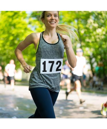100 Large Durable Race & Competition Number Bibs (101-200) for Running Events - Perfect for 5K, Marathon & Triathlon - Buy Online on GoSupps.com