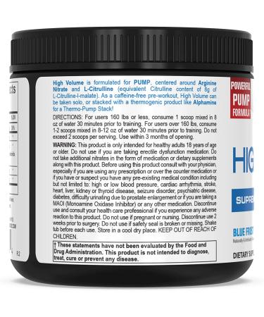 Buy PEScience High Volume Supreme Nitric Oxide Matrix - Blue Frost 8.9 oz | Boost Workout Performance - Buy Online on GoSupps.com