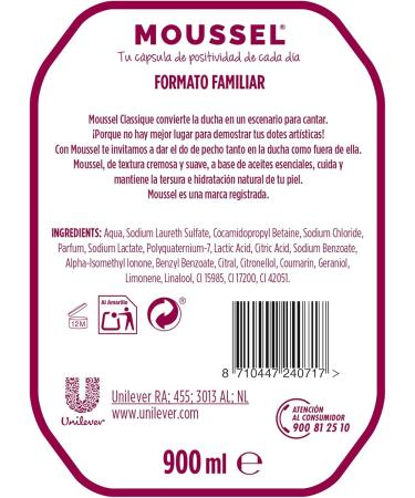  MOUSSEL Moussel - Classic Shower Gel 4 x 900ml pack - Buy Online on GoSupps.com