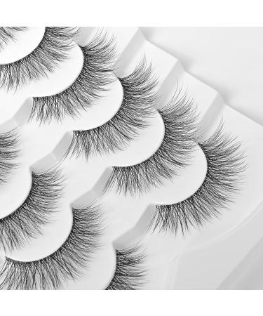 Jiocolor 3D Faux Mink False Eyelashes - Fluffy Wispy Natural Lashes - 7 Pairs DJ-20 (8mm-14mm) - Buy Online on GoSupps.com