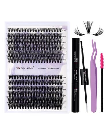 Lash extensions kit eyelash extension set lash extensions set DIY eyelash extension kit cluster eyelashes kit cluster eyelashes with glue kit (12-16) mm kit-30d+40d-d curl - Buy Online on GoSupps.com