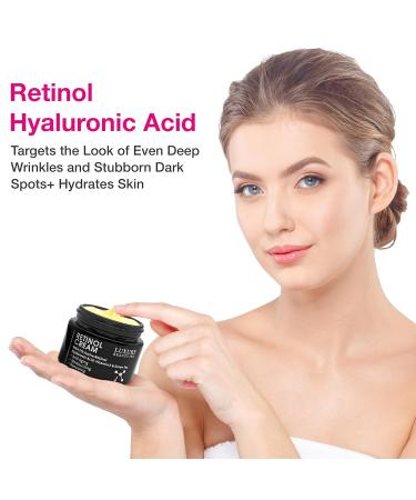 Inc Retinol Cream 3% - Anti-Aging Moisturizer with Hyaluronic Acid Vitamin E and Green Tea for Collagen Repair & Dark Spot Treatment - 50g - Buy Online on GoSupps.com