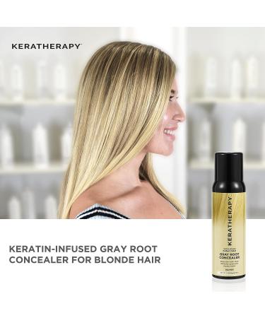 Keratherapy Keratin Infused Black Root Concealer Spray 3 oz - Hide Gray Roots - Darkening & Temporary Scalp Concealer - Buy Online on GoSupps.com
