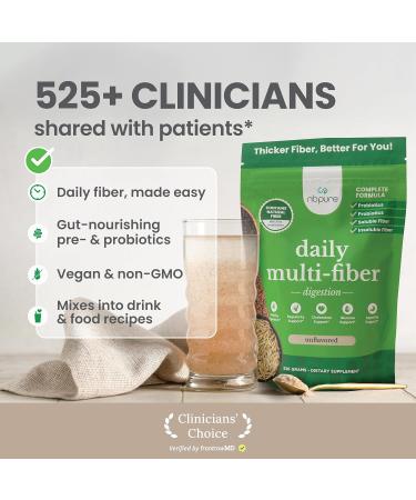 nbpure Daily Fiber Powder Blend for Digestive Health, Cholesterol Support, Healthy Weight Management - with Prebiotic, Insoluble, Soluble Fiber + 4 Probiotic Strains, Savory Mocha, Gusset, 45 Servings Savory Mocha 9.52 Ounc  - Buy Online on GoSupps.com