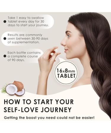 Biotin Hair Growth Supplement 12,000mcg | Vegan Tablets with Superfood Complex | Hair & Skin Vitamins for Women - Buy Online on GoSupps.com