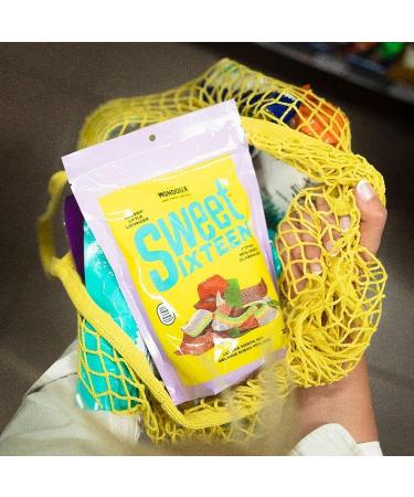 Sweet Sixteen Licorice Ribbon Candy Classic Mix of Sweet and Sour-Coated Licorice 325g per Pack Peanut & Nut-Free Candies Soft Chewy and Always Fresh - Buy Online on GoSupps.com