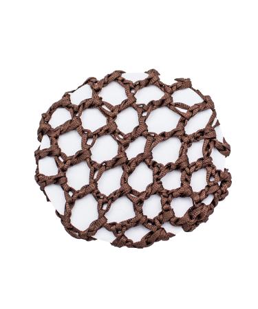 A&A Hair Beauty Hair Accessories Hair Net Bun Hairstyle Aid Hair Knot Net Net Hair Bun Ballet Fabric Elastic (Brown)