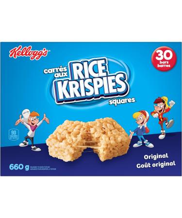 Kellogg's PopTarts Jumbo 24-Count 1.2kg & Rice Krispies Square Bars 660g Jumbo Pack-Original 30 Cereal Bars (Imported from Canada) Pastry+ Rice Krispies - Buy Online on GoSupps.com