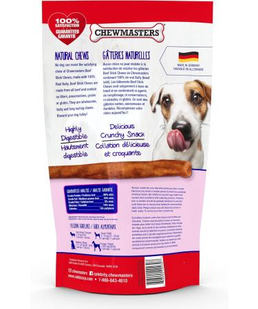 Chewmasters Beef Stick Chews 454g Dog Treats - Buy Online on GoSupps.com