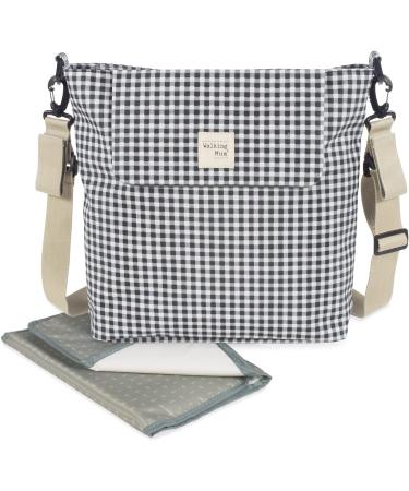 Walking Mum Vichy Baby Changing Bag | Shoulder Bag 42x36x13 cm - Stylish & Functional - Buy Online on GoSupps.com