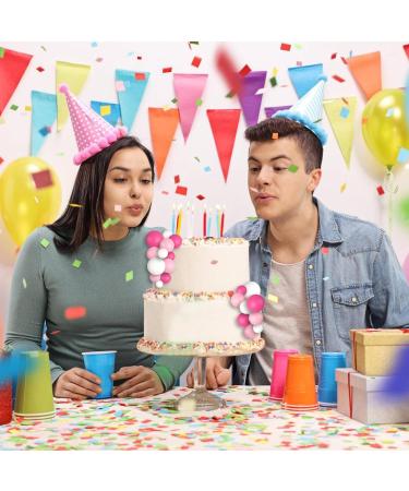 30 PCS Balls Cake Topper DIY Cake Insert Toppers Ball Cake Picks Cupcake Topper for Birthday Party Baby Shower Wedding Cake Decoration(Pink White Hot Pink)  - Buy Online on GoSupps.com