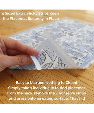 Suessie Disposable Placemats for Baby - Happy Owls (60 Count) | Perfect for On-the-Go Dining - Buy Online on GoSupps.com
