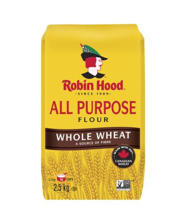 Robin Hood Whole Wheat All Purpose Flour 2.5kg Made with 100% Canadian Wheat 2.5 kg (Pack of 1) WHOLE WHEAT
