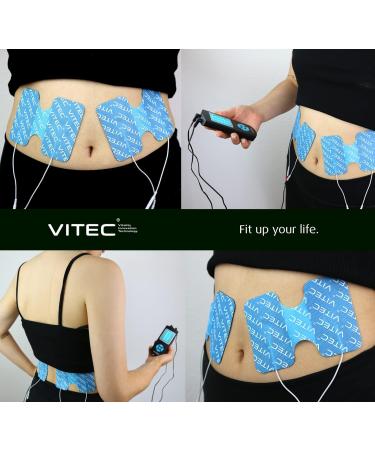 VITEC 2 Adhesive Electrode Patches for TENS & EMS - 13x9 cm Trainer Pads - International Shipping Available - Buy Online on GoSupps.com