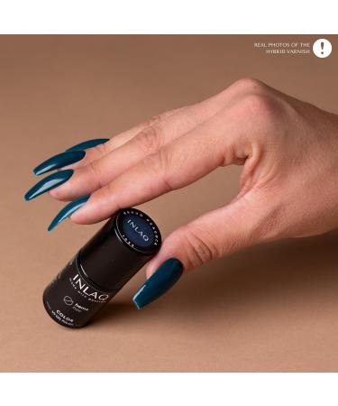 INLAQ HEMA Free UV Nail Polish Proud Peacock 6 ml - gel nail polish free of HEMA - gel polish UV varnish in different UV LED gel colours 10 - Proud Peacock - Buy Online on GoSupps.com
