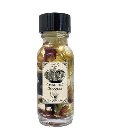Crown of Success Conjure Intention Oil .5 Oz Bottle Pagan Hoodoo Wicca Herbs & Essential Spiritual Oil Infused Money Love Overcome Fear Power Desire Romance Achievement Financial Success