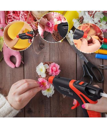 Cordless Calaytaly Rechargeable Hot Melt Glue Gun with 30PCS Glue Sticks - Fast Preheating & Automatic Power-Off System - Ideal for Quick Repairs, DIY Projects, and Xmas Decor - Xmas Red - Buy Online on GoSupps.com
